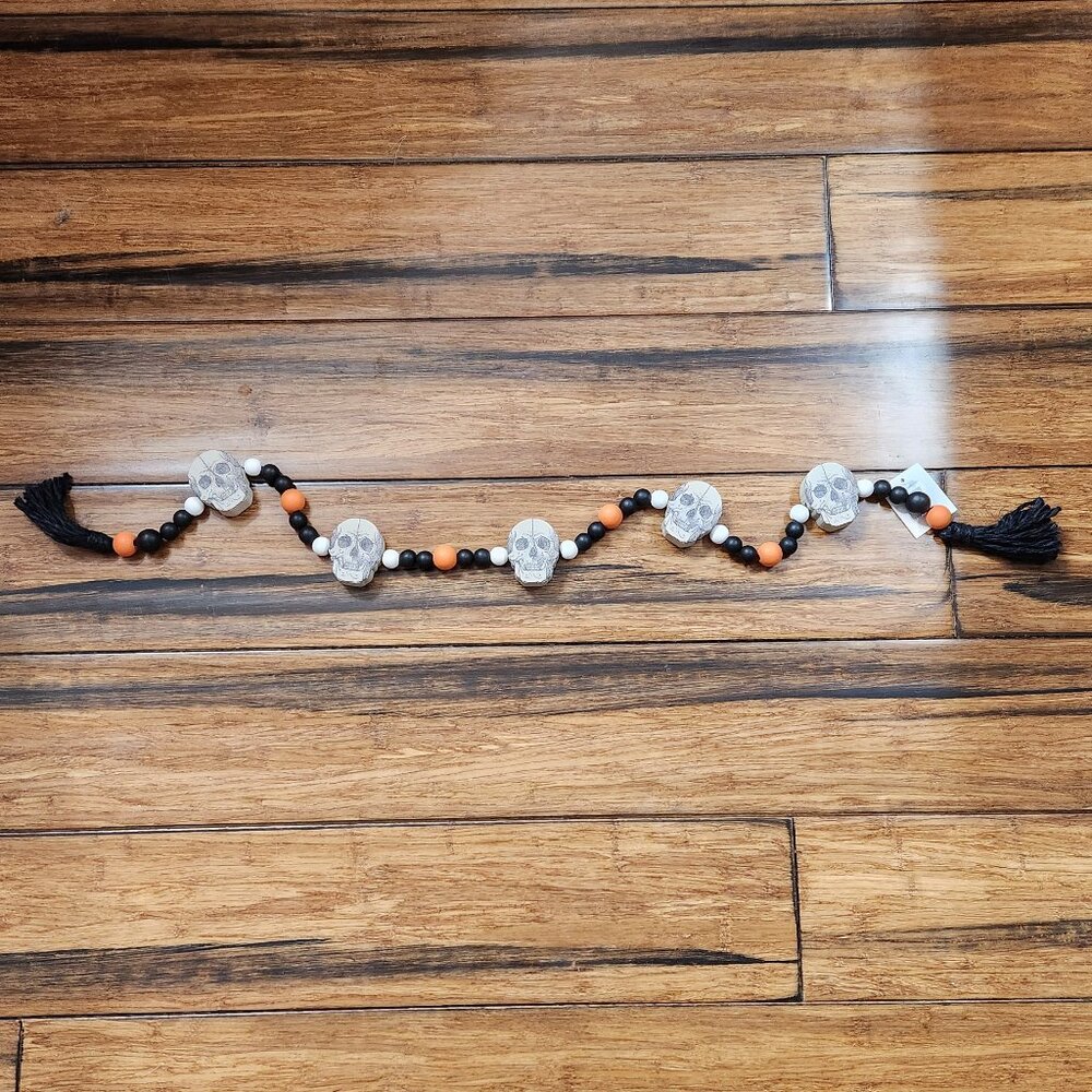 skull bead tabletop decor